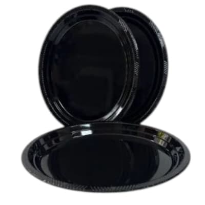 Bandeja Plastica Ovalada Negra X3und