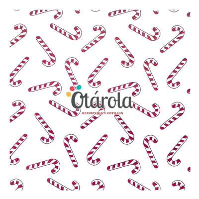 Papel Alfajor Navidad Bastones 100u.1