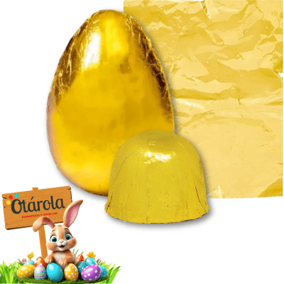 Papel Aluminio Dorado 50 pliegos