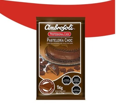 Cobertura Ambrosoli Pastelería Choc 1Kg.2