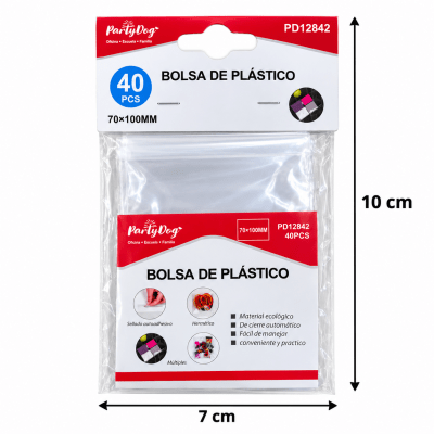 Bolsa Poli Con Adhesivo 70x100mm (40pzs)