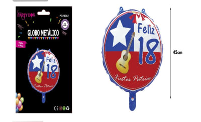 Globo Metalico Fiestas Patrias 18 Septiembre