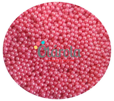 Perla Rosa Fuerte 4mm