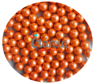 Perla Naranja 10mm.