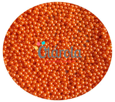 Perla Naranja 4mm.