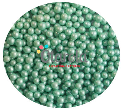 Perla Verde Nacarado 7mm