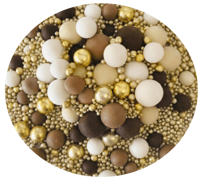 Perlas Mix Cafe 10 mm. 80grs.