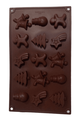 Molde Silicona Para Chocolate Navidad1