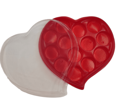 Caja Plastica Corazon 13 Div.