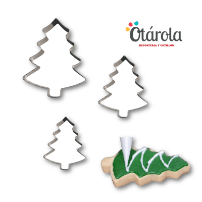 Cortador Galleta Navidad Pino 3pcs.