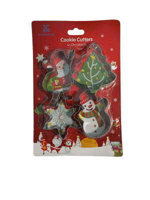 Cortador Metal Navidad 4pcs