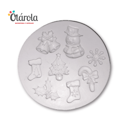 Molde Silicona Fondant Mini 8pcs1