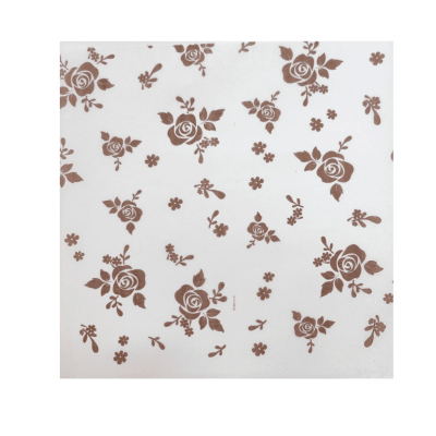 Papel Alfajor Diseño Flores 100u.