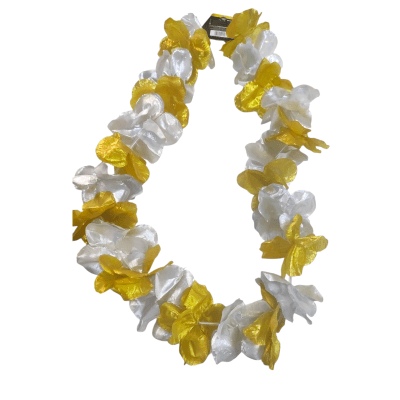 Collar Flores Dorado y Plata 1u.