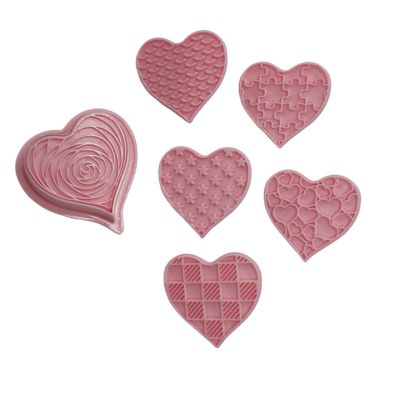 Expulsor Forma de Corazón 6pcs.