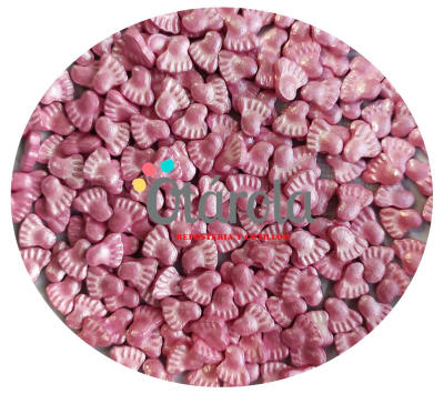 Mostacilla 3D Piececitos Bebe Rosados