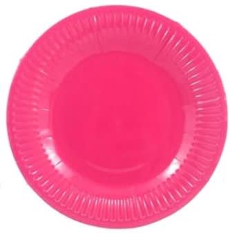 Plato Cartón Fucsia 25u. 1