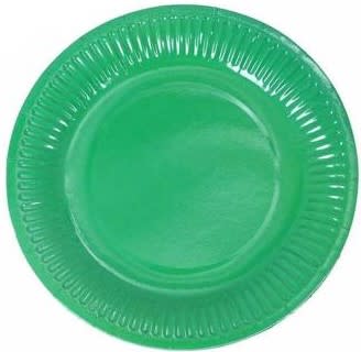 Plato Cartón Verde 25u.