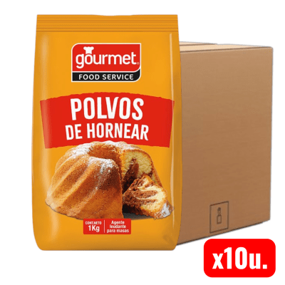 Polvos De Hornear Gourmet 10u.x1kg. (Caja)