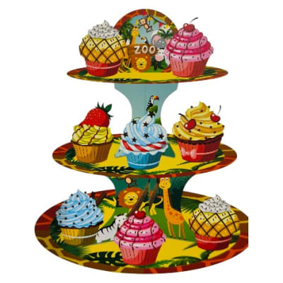 Porta Cup Cake Carton Animales2