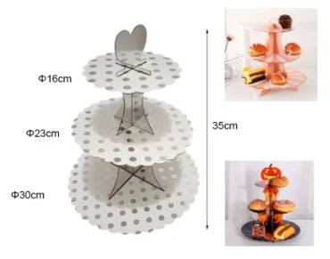 Porta Cupcake Puntos Plata. Party Dog