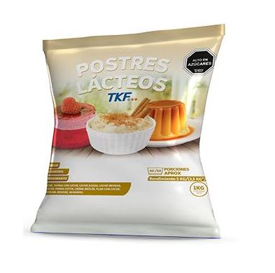 Postre Flan Con Leche Sabor Vainilla 1Kg. Tkf
