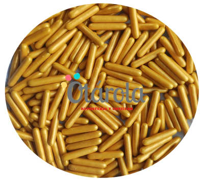 Mostacilla 3D Rods Dorado Caramelo