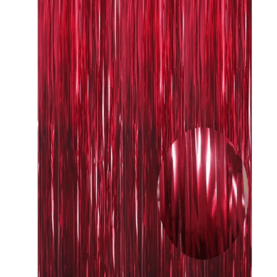 Cortina Metalica Roja 2x1Mts
