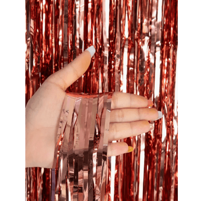 Cortina Metalica Rose Gold 2x1Mts1