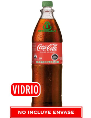 Coca Cola Sin Azucar 1.25 litros Retornable
