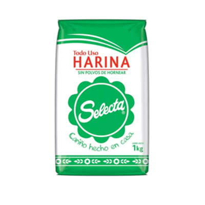 Harina Selecta Sin Polvos 1kg.