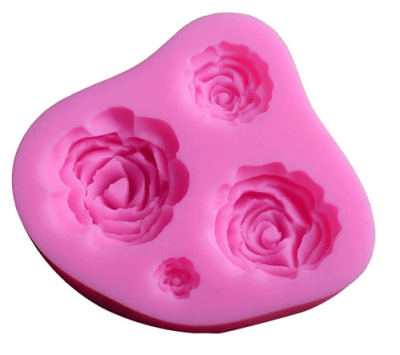 Molde Silicona para fondant Rosas1