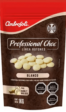Cobertura Ambrosoli Blanco Botones 1kg