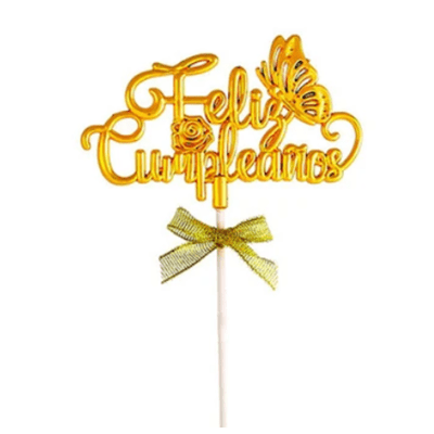 Topper Belina Dorado Mariposa