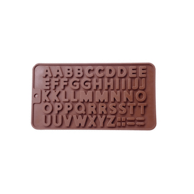 Molde Silicona Chocolate Abecedario 56 pzs.