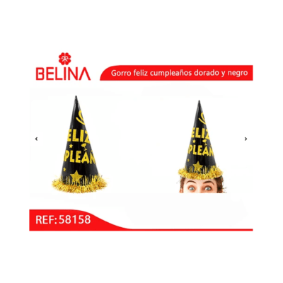 Gorro Feliz Cumpleaños x 1u.