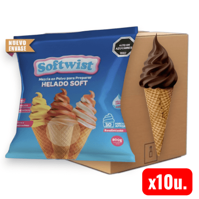 Helado Soft Chocolate TKF 10u. x 800grs. (Caja)