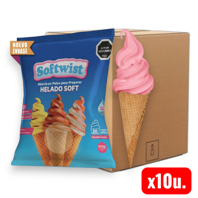 Helado Soft Frutilla TKF 10u. x 800grs. (Caja)