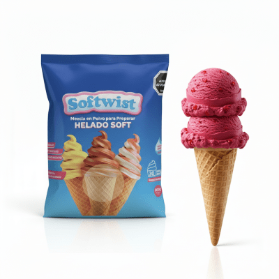 Helado Soft Frambuesa 800grs. Tkf1