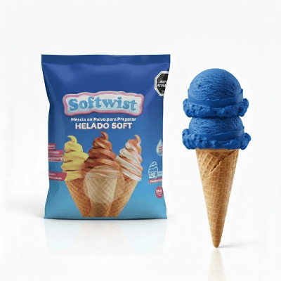 Helado Soft Tutti Frutti (ICE BLUE) 800grs. Tkf