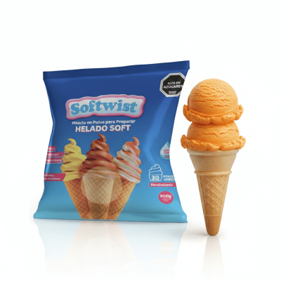 Helado Soft Naranja 800grs. Tkf