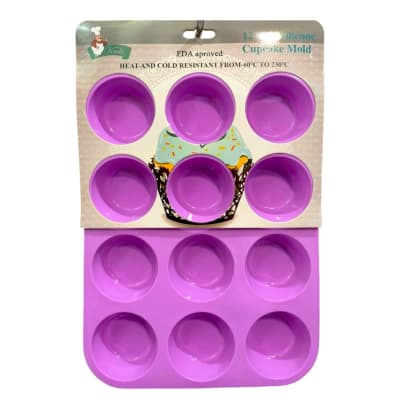 Molde Silicona Cup cake 12 Div