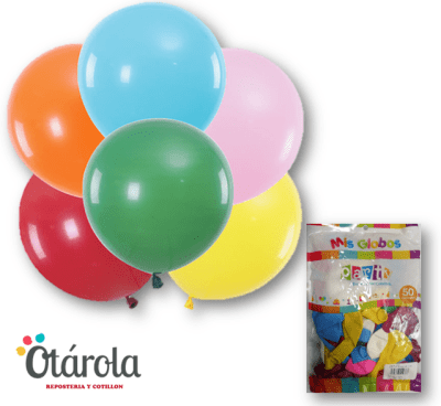 Globo Liso Surtido N°9 50u.
