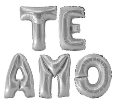 Globo Foil Letras Te Amo 16