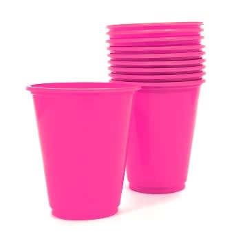 Vaso Plastico Fucsia x 25u.