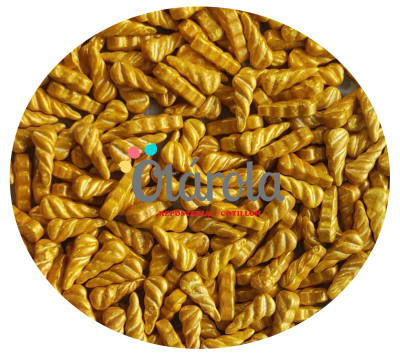 Mostacilla 3D Cuerno Dorado 1,5mm. 80grs.
