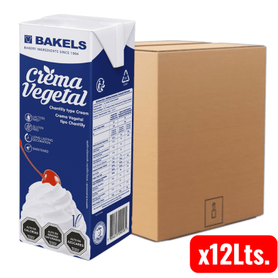 Crema Chantilly Bakels Vegetal 10 x 1litro (Caja)