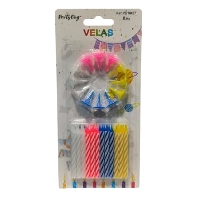 Vela Colores 24 PCS