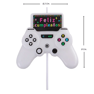 Vela Play Gamer Blanco 1pcs.