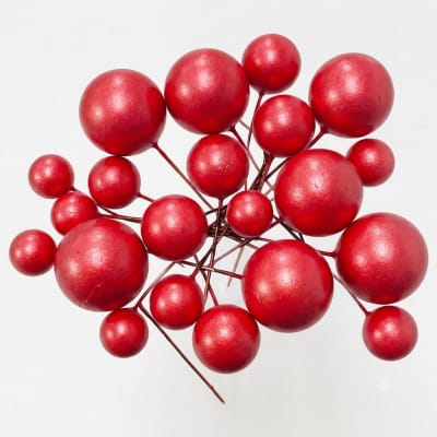 Bolas de Espuma para decorar rojo 20u.